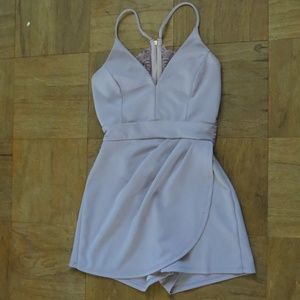 Women's Lavender Windsor Romper Dress Size S